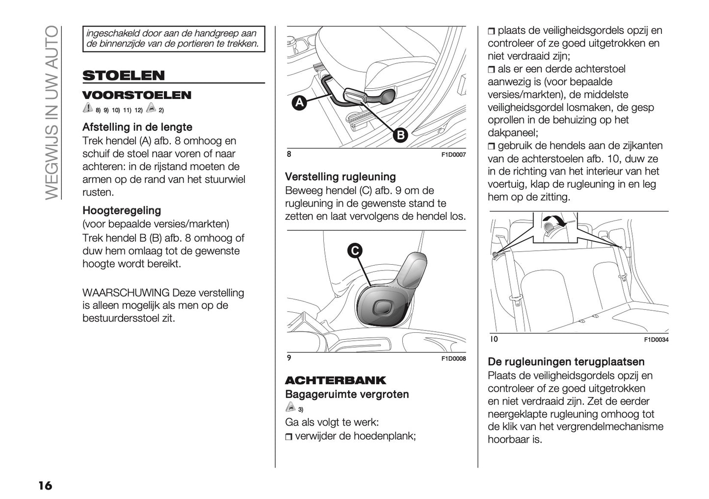 2024-2025 Fiat Panda/Pandina Owner's Manual | Dutch