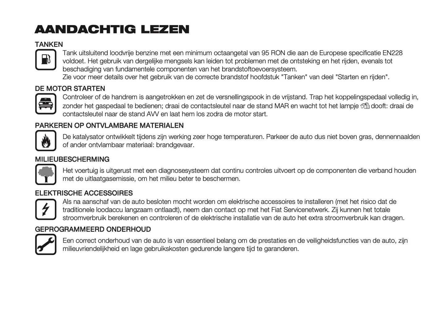 2024-2025 Fiat Panda/Pandina Owner's Manual | Dutch
