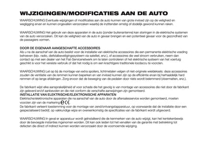 2024-2025 Fiat Panda/Pandina Owner's Manual | Dutch