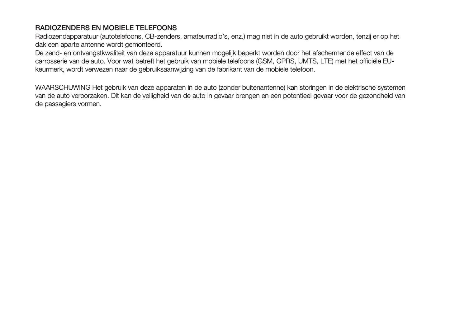 2024-2025 Fiat Panda/Pandina Owner's Manual | Dutch