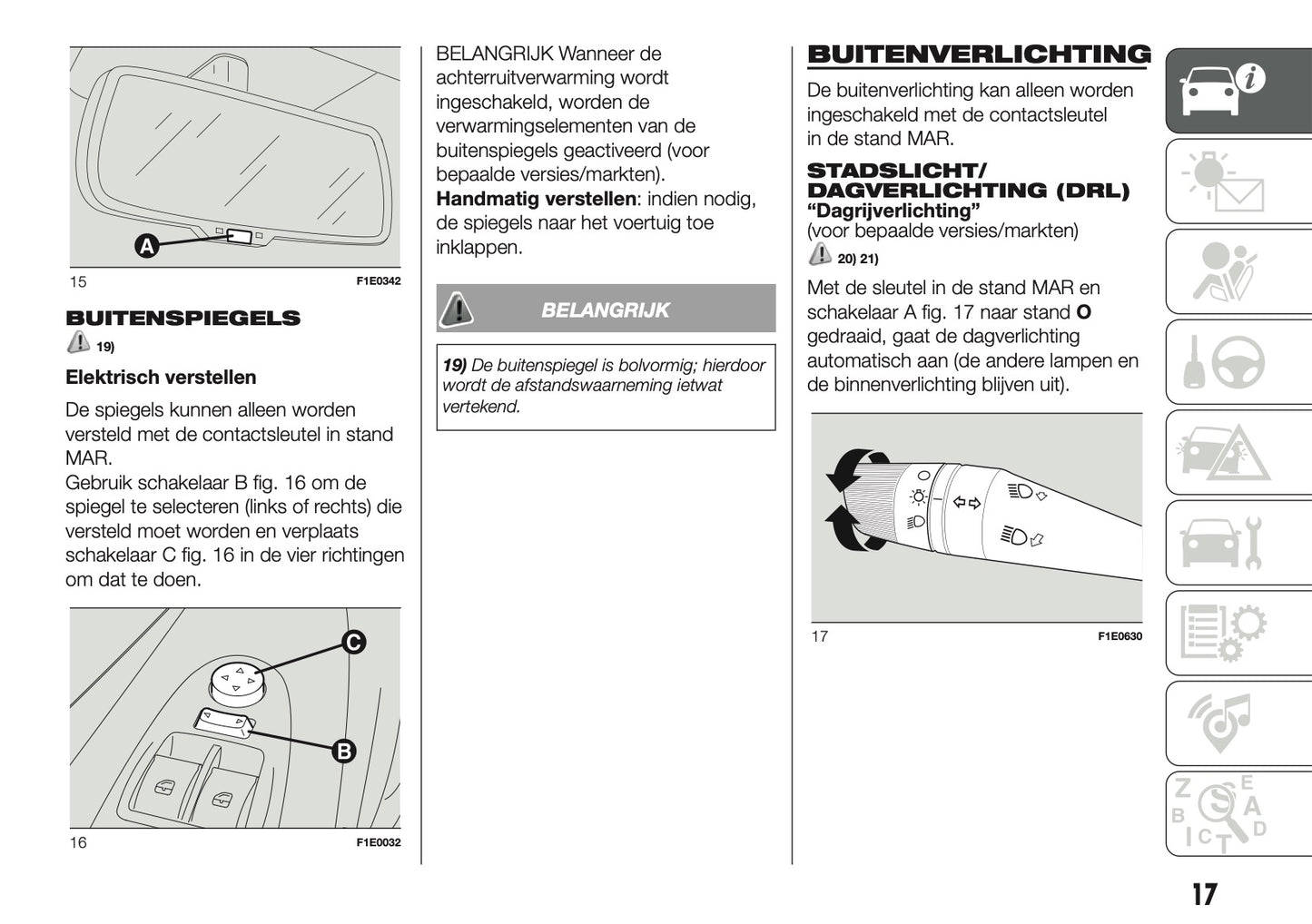 2017 Fiat Punto Easy Owner's Manual | Dutch