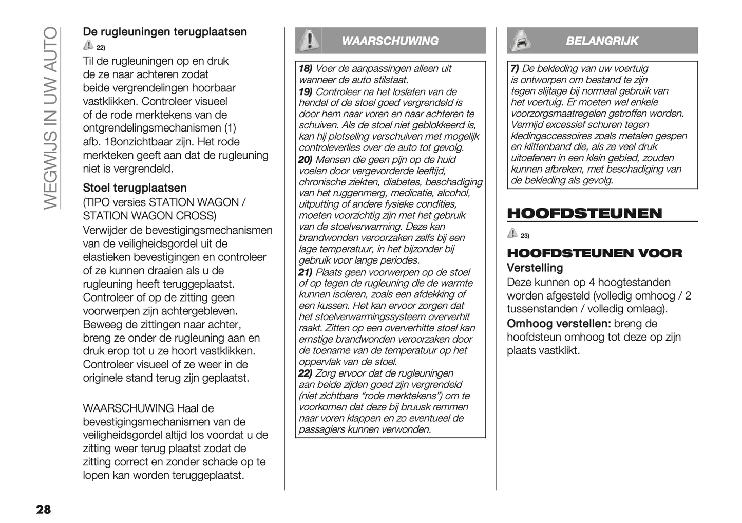 2023-2024 Fiat Tipo 5 Door/Tipo Station Wagon Owner's Manual | Dutch