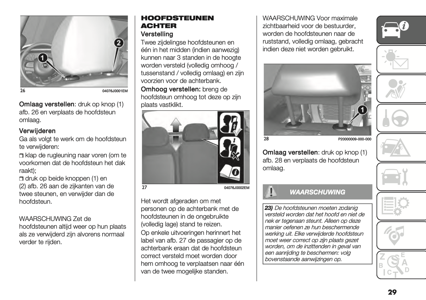 2023-2024 Fiat Tipo 5 Door/Tipo Station Wagon Owner's Manual | Dutch