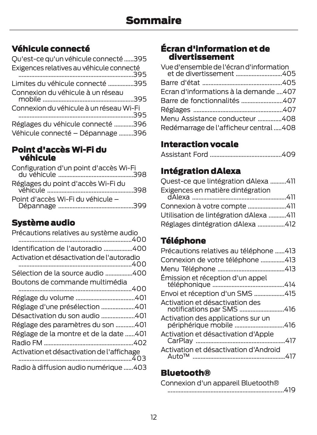 2024-2025 Ford Bronco Owner's Manual | French