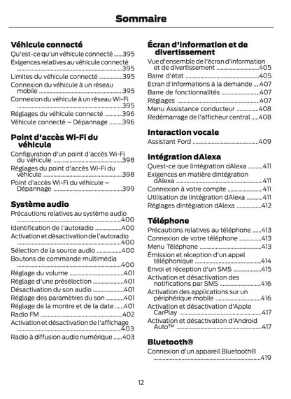 2024-2025 Ford Bronco Owner's Manual | French