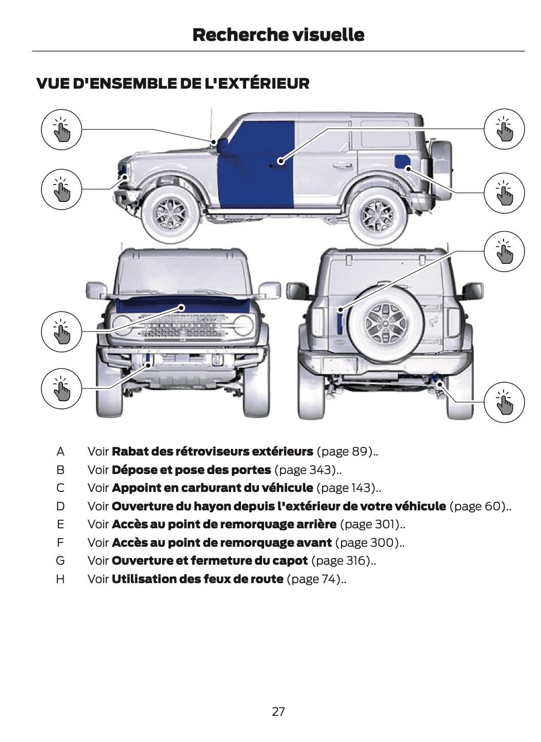 2024-2025 Ford Bronco Owner's Manual | French