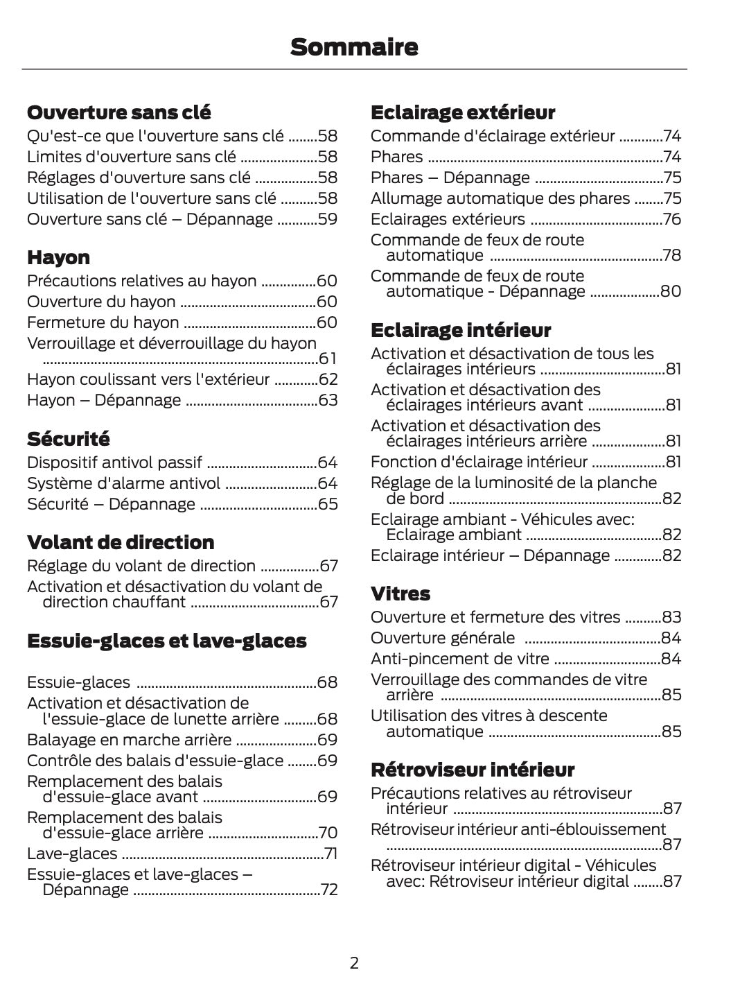 2024-2025 Ford Bronco Owner's Manual | French