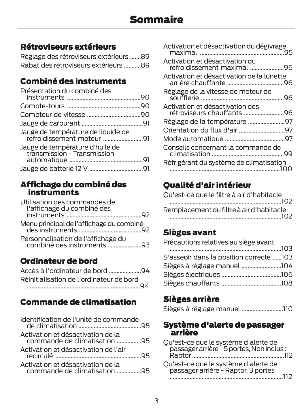 2024-2025 Ford Bronco Owner's Manual | French