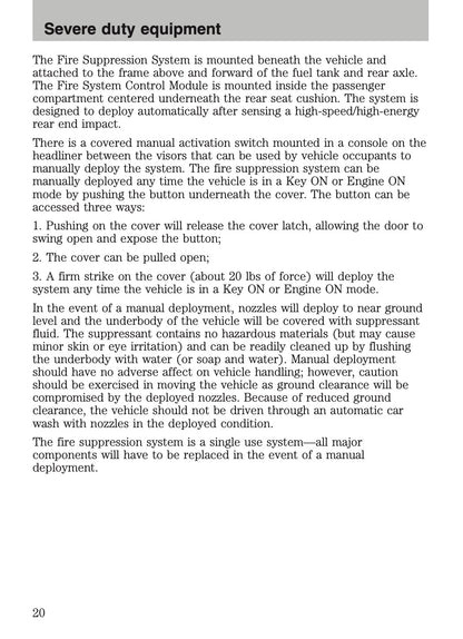 2009-2011 Ford Crown Victoria Police Fleet Supplement Manual | English US