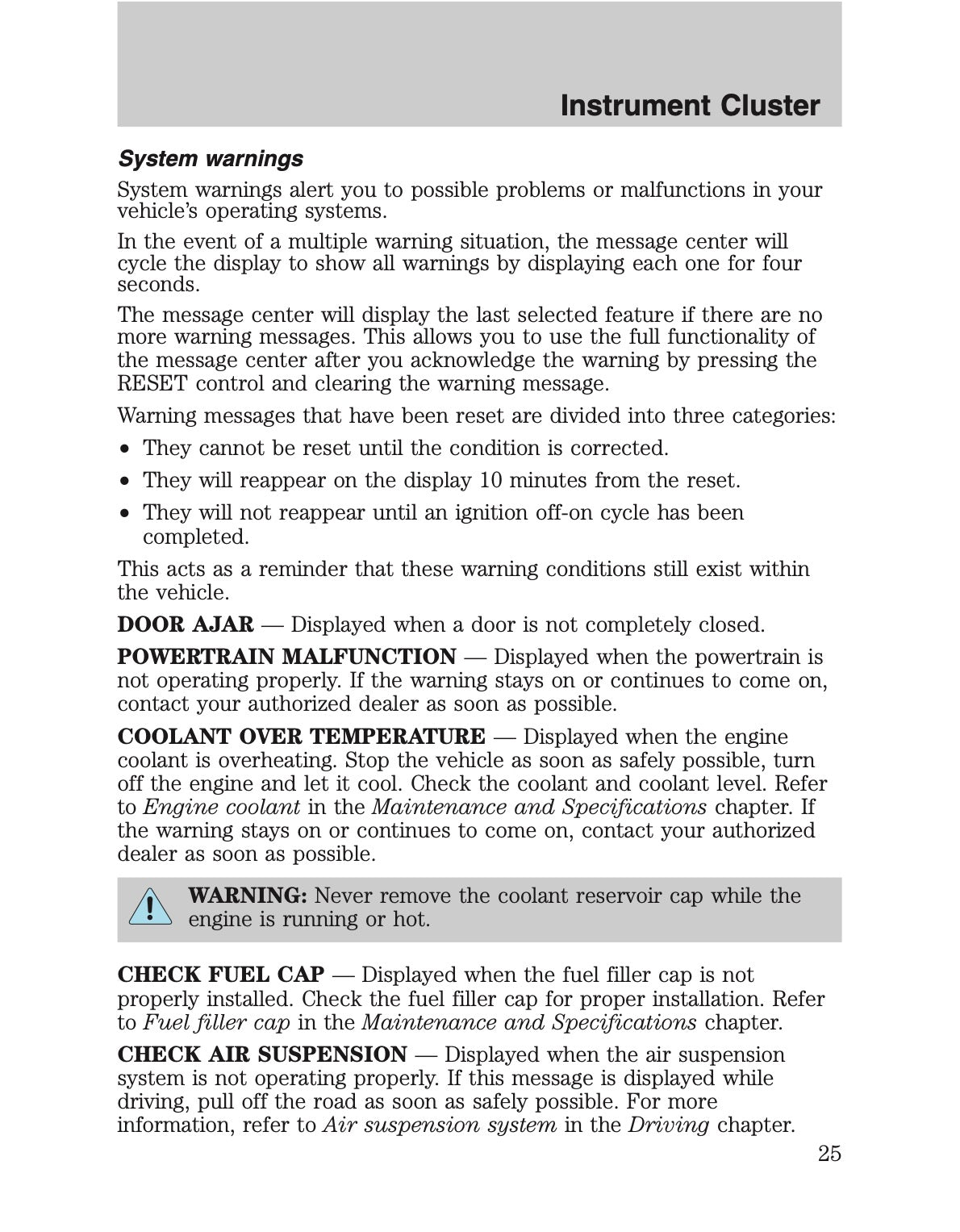 2010 Ford Crown Victoria/Mercury Grand Marquis Owner's Manual | English US