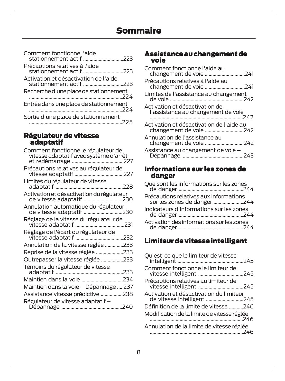 2024-2025 Ford Explorer Owner's Manual | French