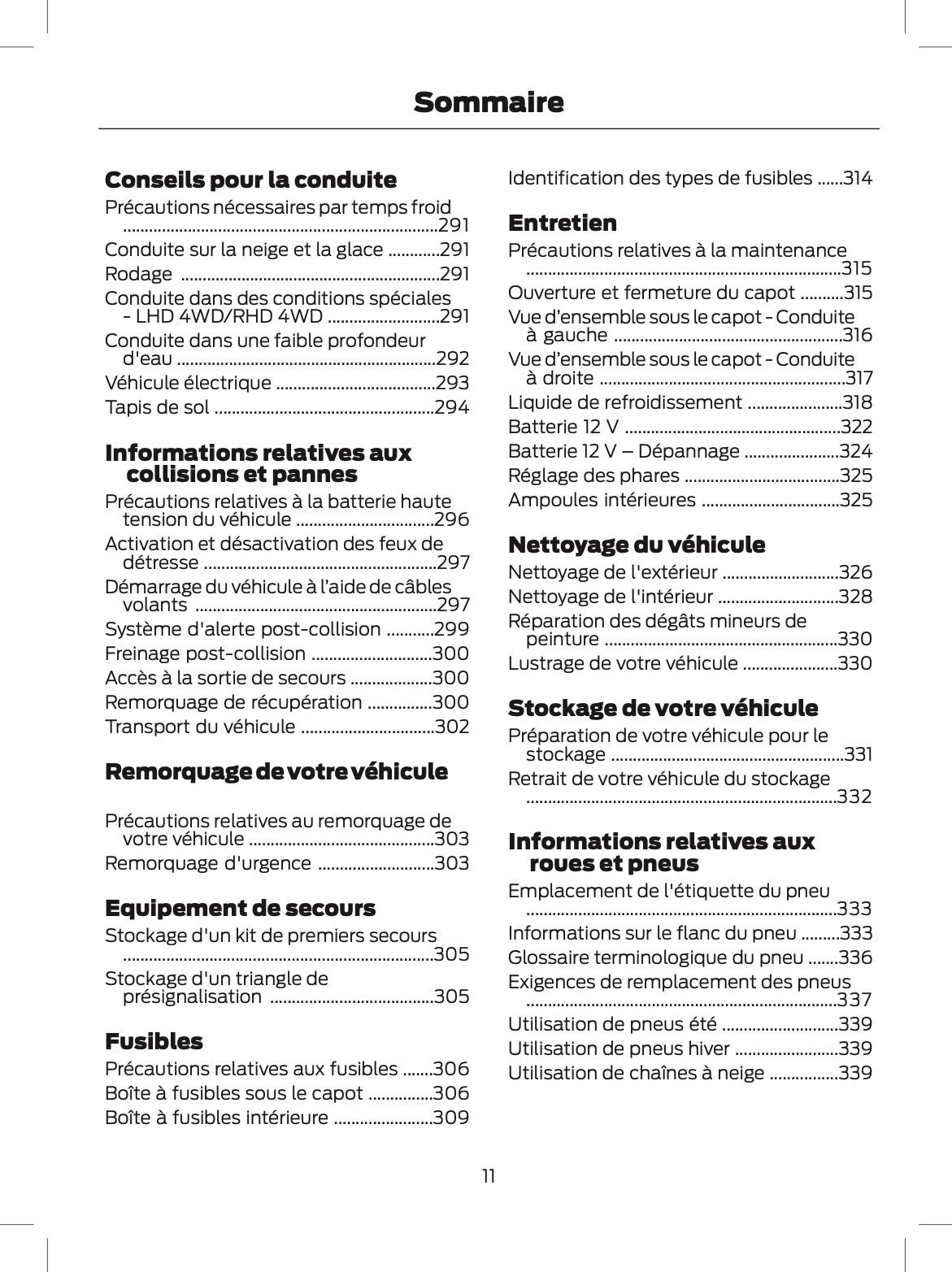 2024-2025 Ford Explorer Owner's Manual | French