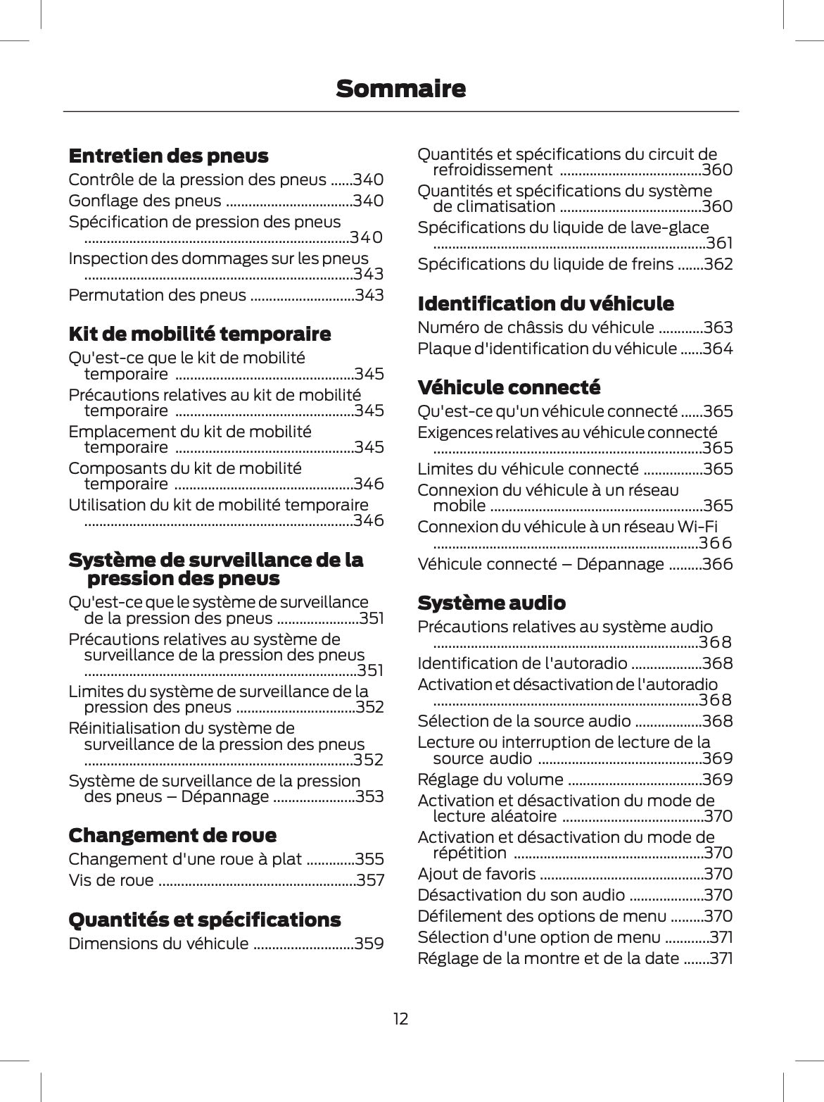 2024-2025 Ford Explorer Owner's Manual | French