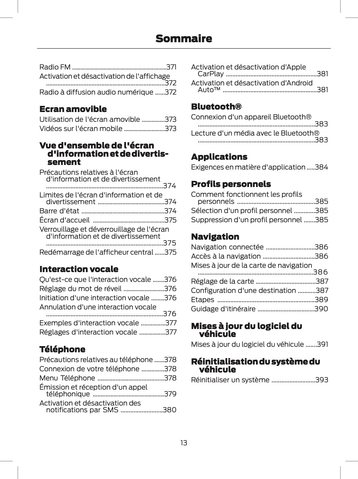 2024-2025 Ford Explorer Owner's Manual | French
