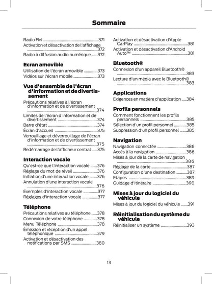 2024-2025 Ford Explorer Owner's Manual | French