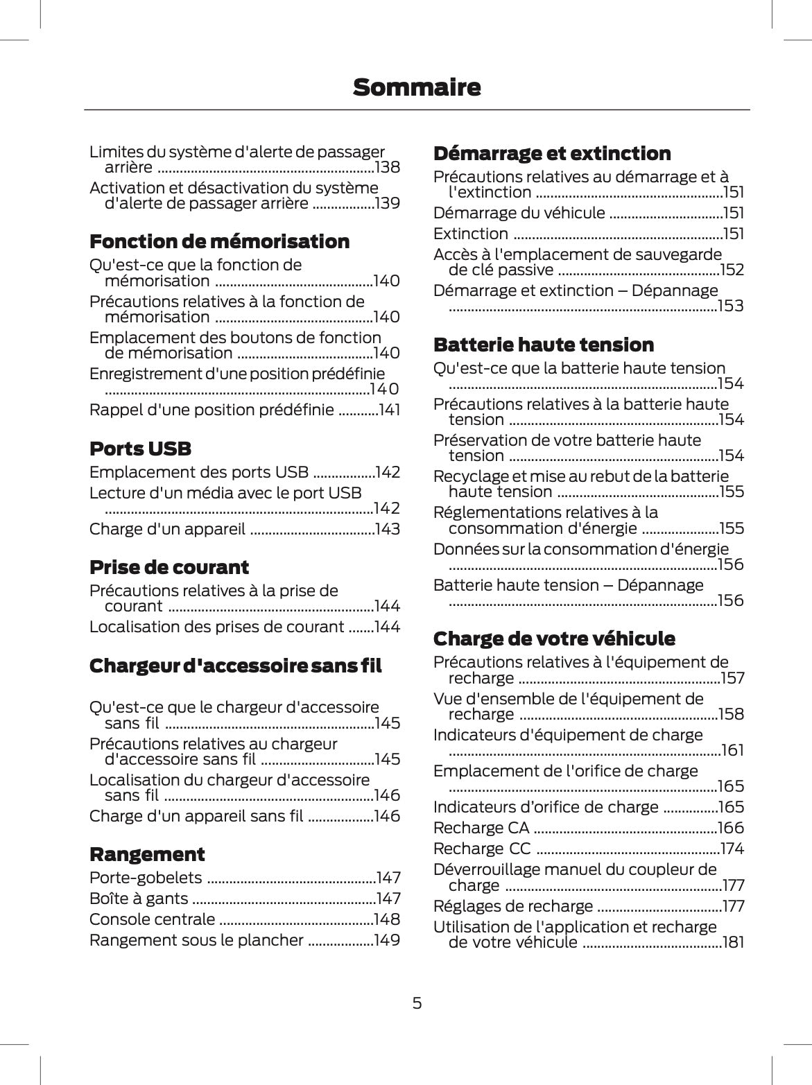 2024-2025 Ford Explorer Owner's Manual | French