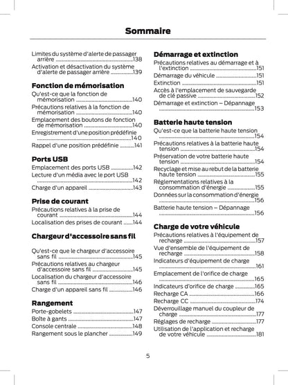 2024-2025 Ford Explorer Owner's Manual | French