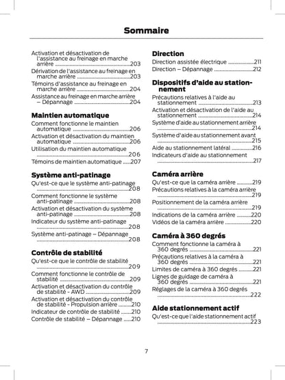 2024-2025 Ford Explorer Owner's Manual | French