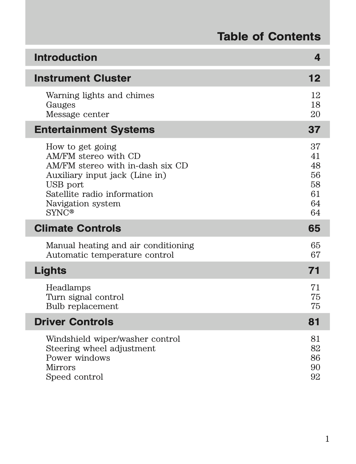 2010 Ford Explorer Sport Trac Owner's Manual | English