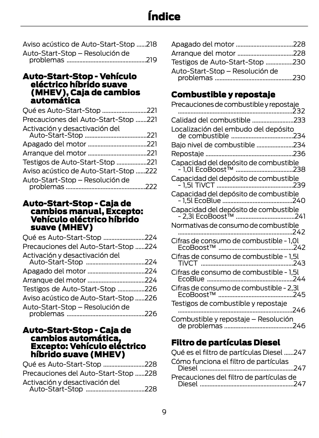 2023-2024 Ford Focus Gebruikershandleiding | Spaans