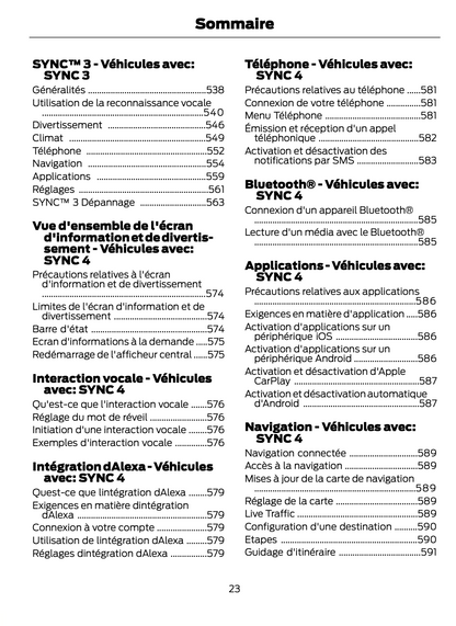 2023-2024 Ford Focus Gebruikershandleiding | Frans