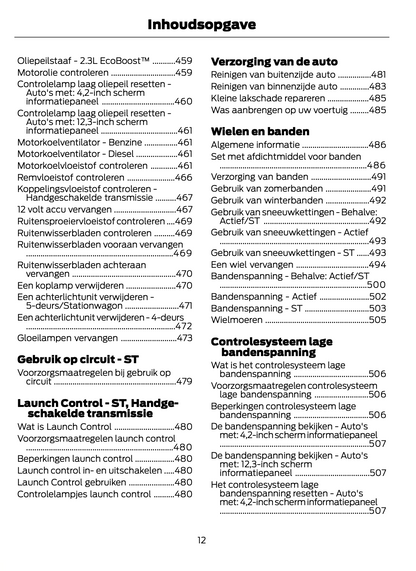 2021 Ford Focus Bedienungsanleitung | Niederländisch