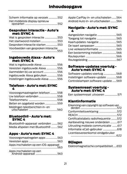 2023-2024 Ford Focus Gebruikershandleiding | Nederlands