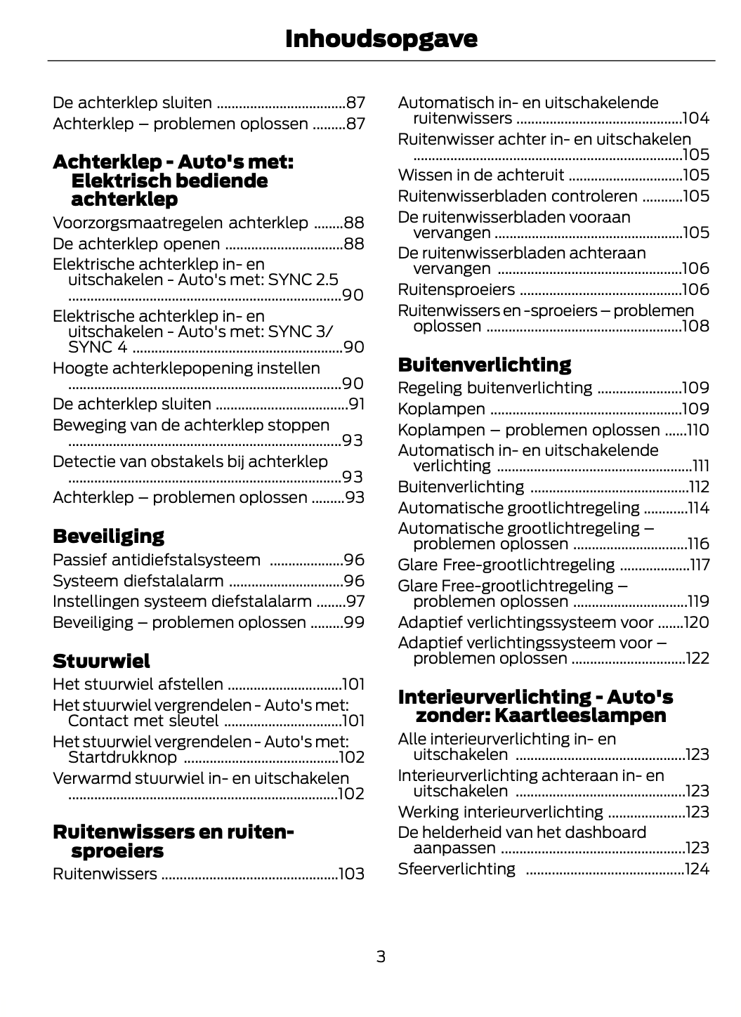 2023-2024 Ford Focus Gebruikershandleiding | Nederlands