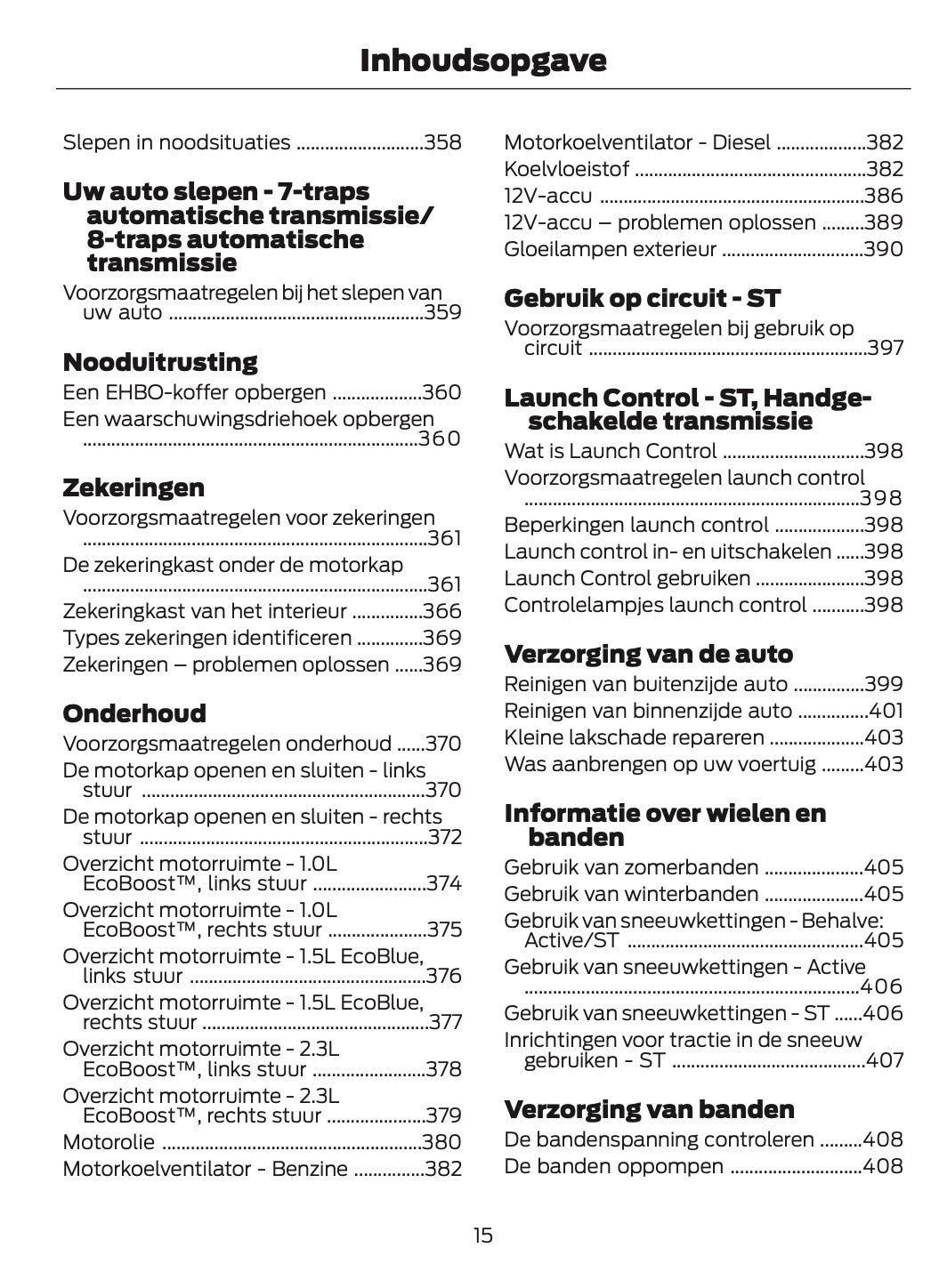 2024-2025 Ford Focus Gebruikershandleiding | Nederlands