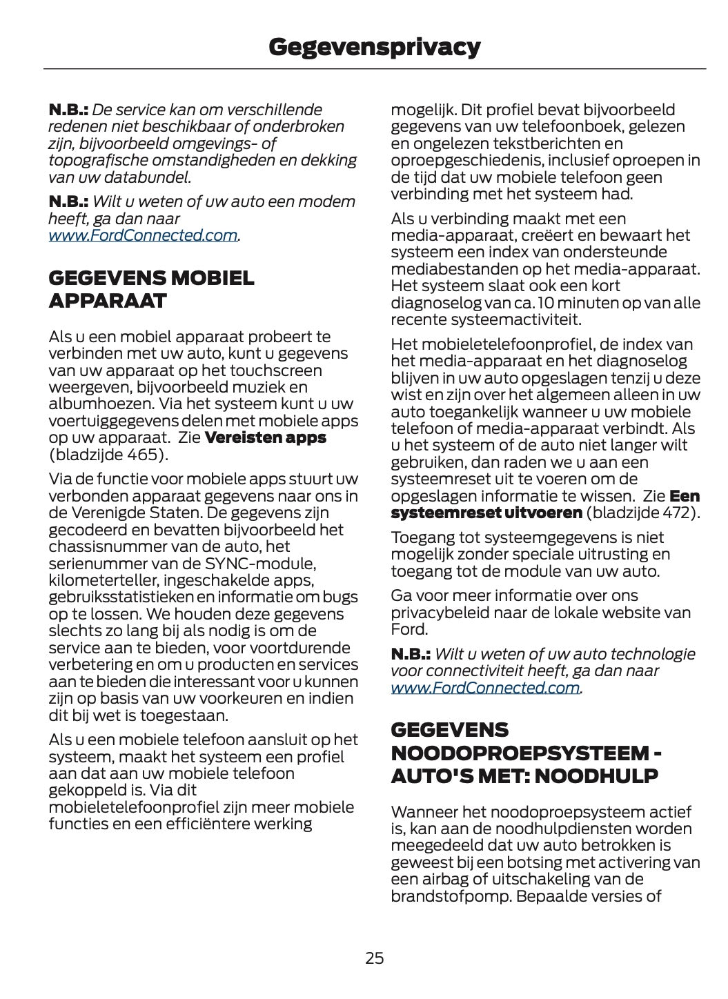 2024-2025 Ford Focus Gebruikershandleiding | Nederlands