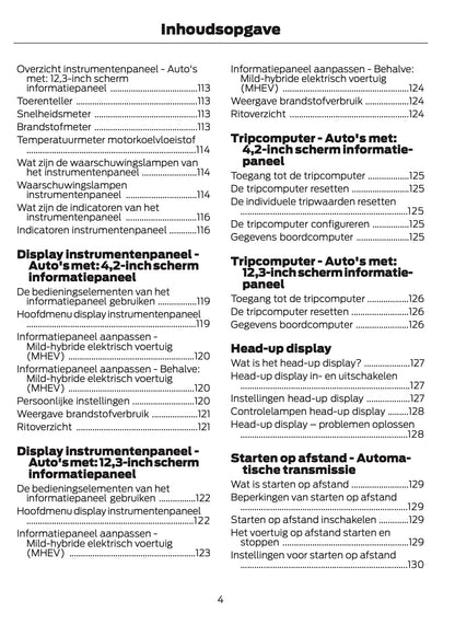 2024-2025 Ford Focus Gebruikershandleiding | Nederlands