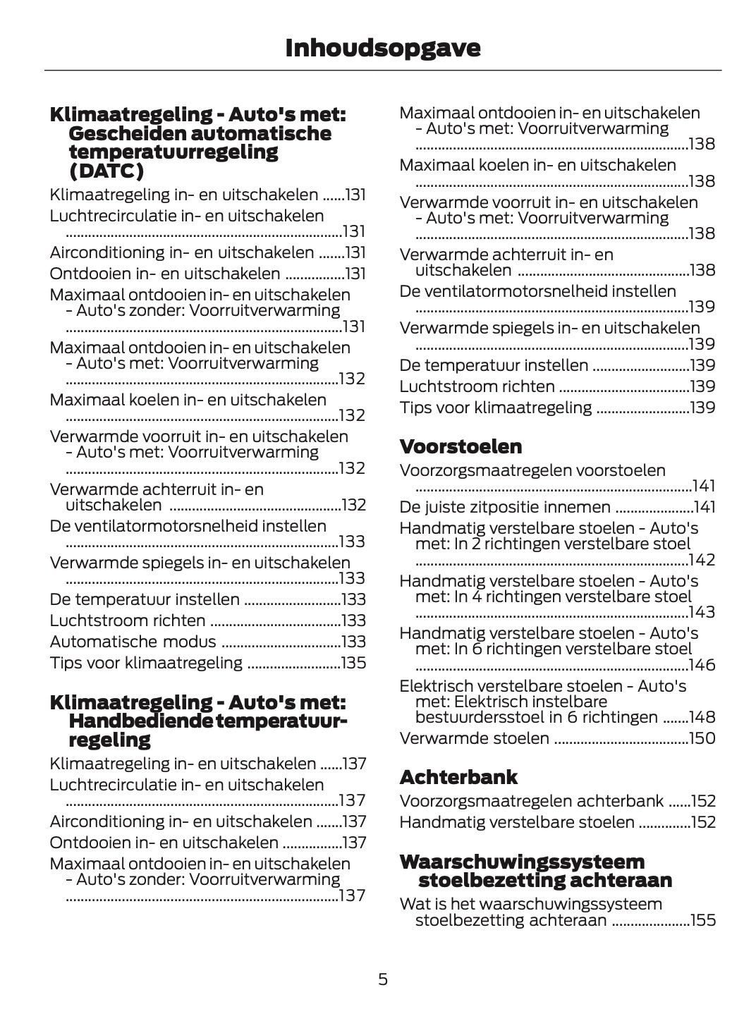 2024-2025 Ford Focus Gebruikershandleiding | Nederlands