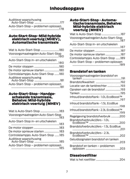 2024-2025 Ford Focus Gebruikershandleiding | Nederlands