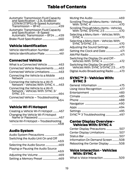 2023-2024 Ford Focus Gebruikershandleiding | Engels