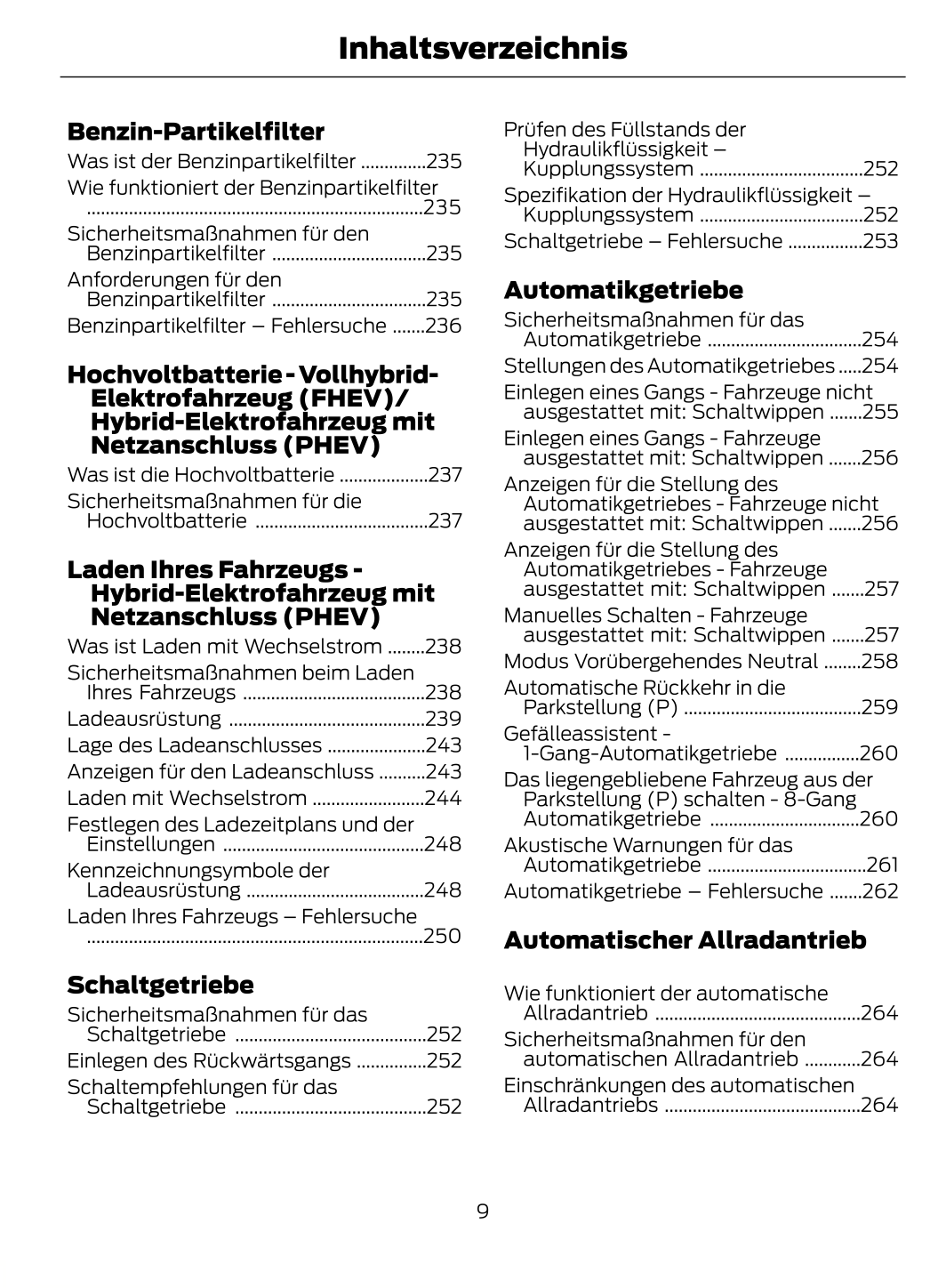 2022-2024 Ford Kuga Owner's Manual | German