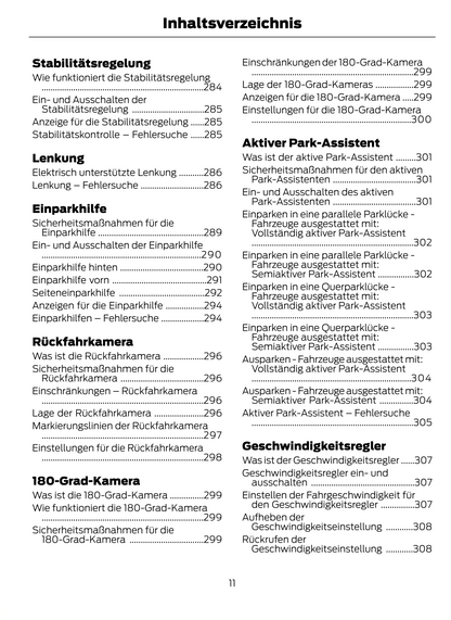 2022-2024 Ford Kuga Owner's Manual | German