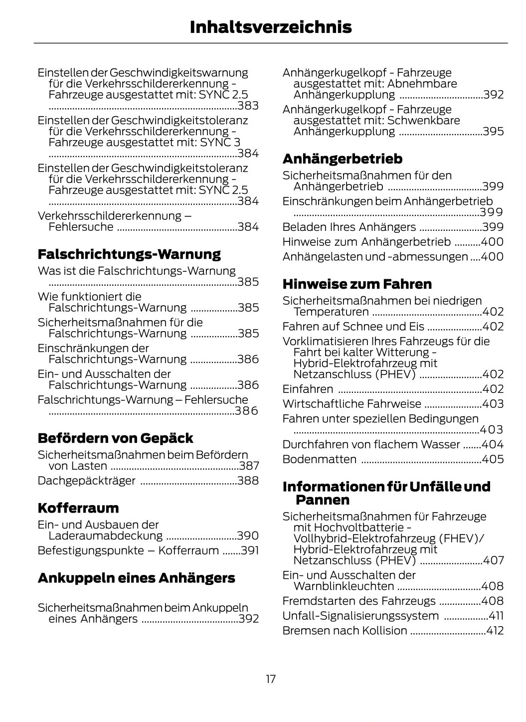 2022-2024 Ford Kuga Owner's Manual | German