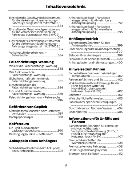 2022-2024 Ford Kuga Owner's Manual | German