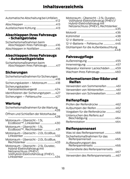 2022-2024 Ford Kuga Owner's Manual | German