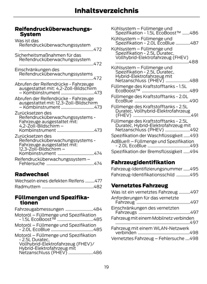 2022-2024 Ford Kuga Owner's Manual | German