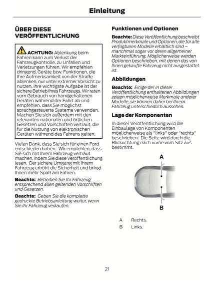 2022-2024 Ford Kuga Owner's Manual | German