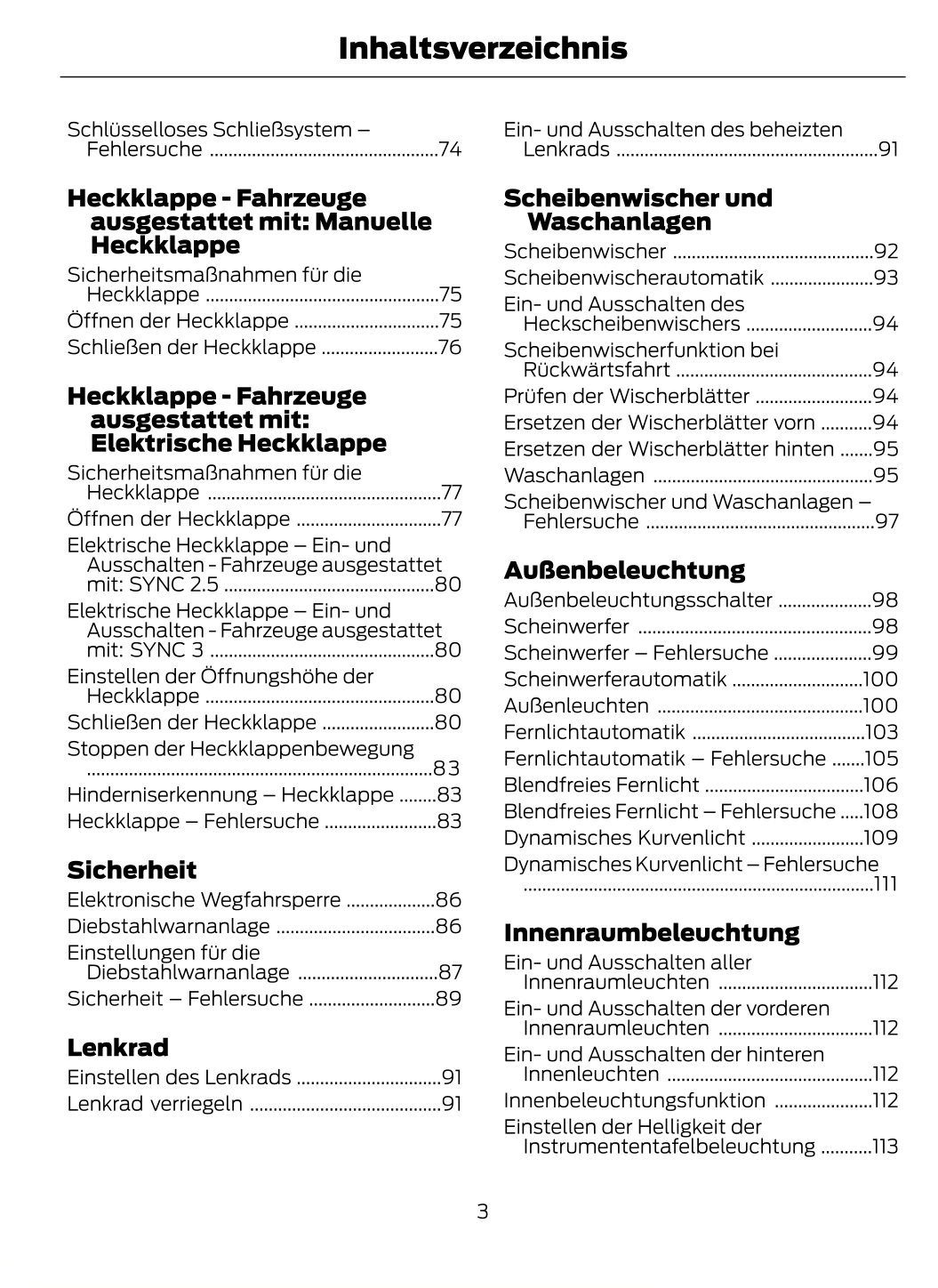 2022-2024 Ford Kuga Owner's Manual | German