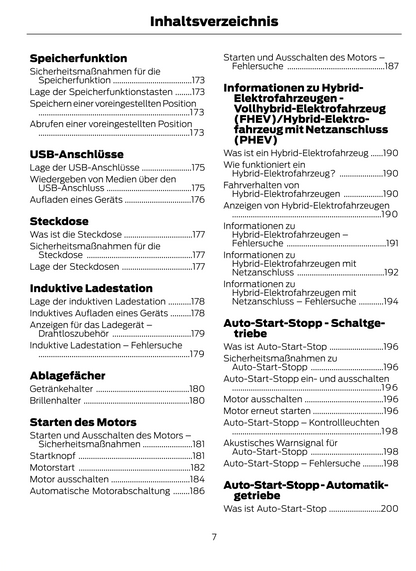 2022-2024 Ford Kuga Owner's Manual | German