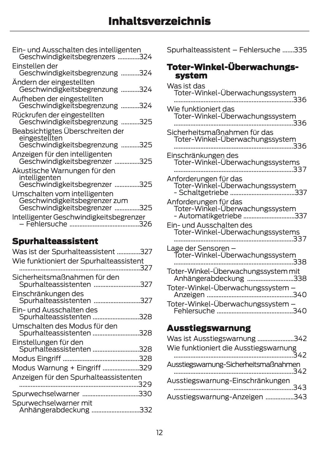 2025-2026 Ford Kuga Owner's Manual | German