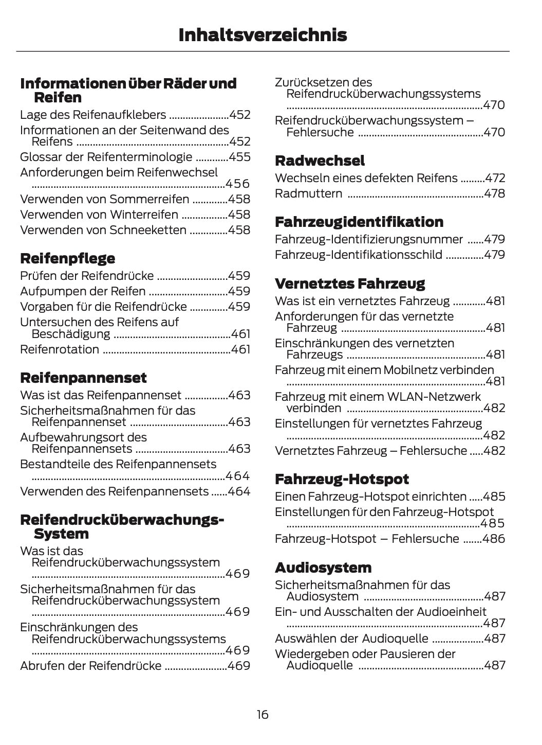 2025-2026 Ford Kuga Owner's Manual | German