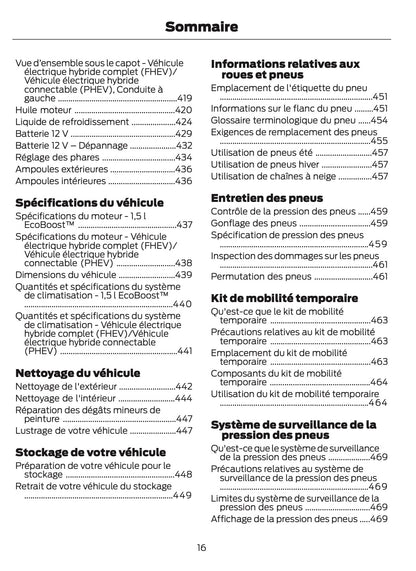 2025-2026 Ford Kuga Owner's Manual | French