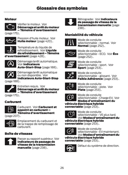 2025-2026 Ford Kuga Owner's Manual | French