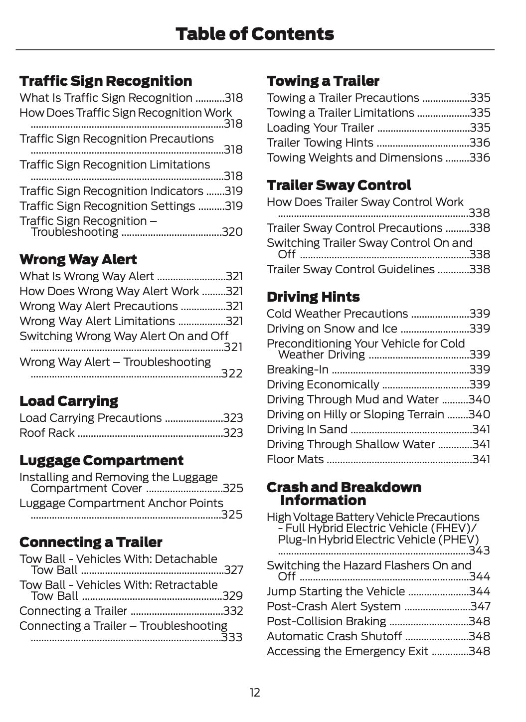 2025-2026 Ford Kuga Owner's Manual | English
