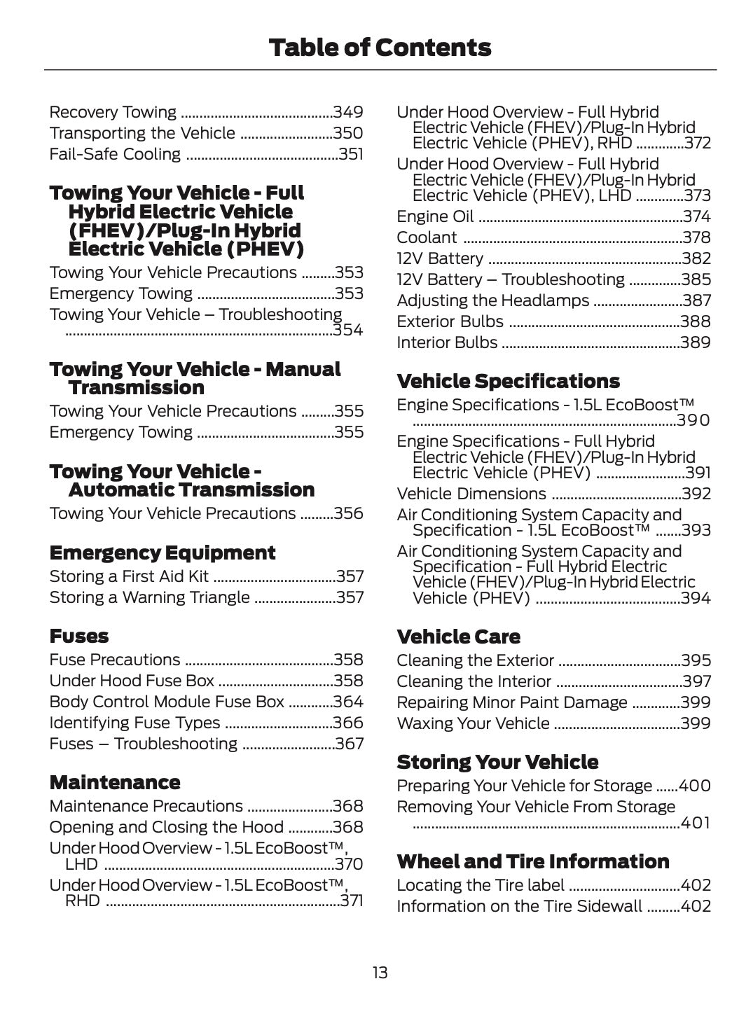 2025-2026 Ford Kuga Owner's Manual | English