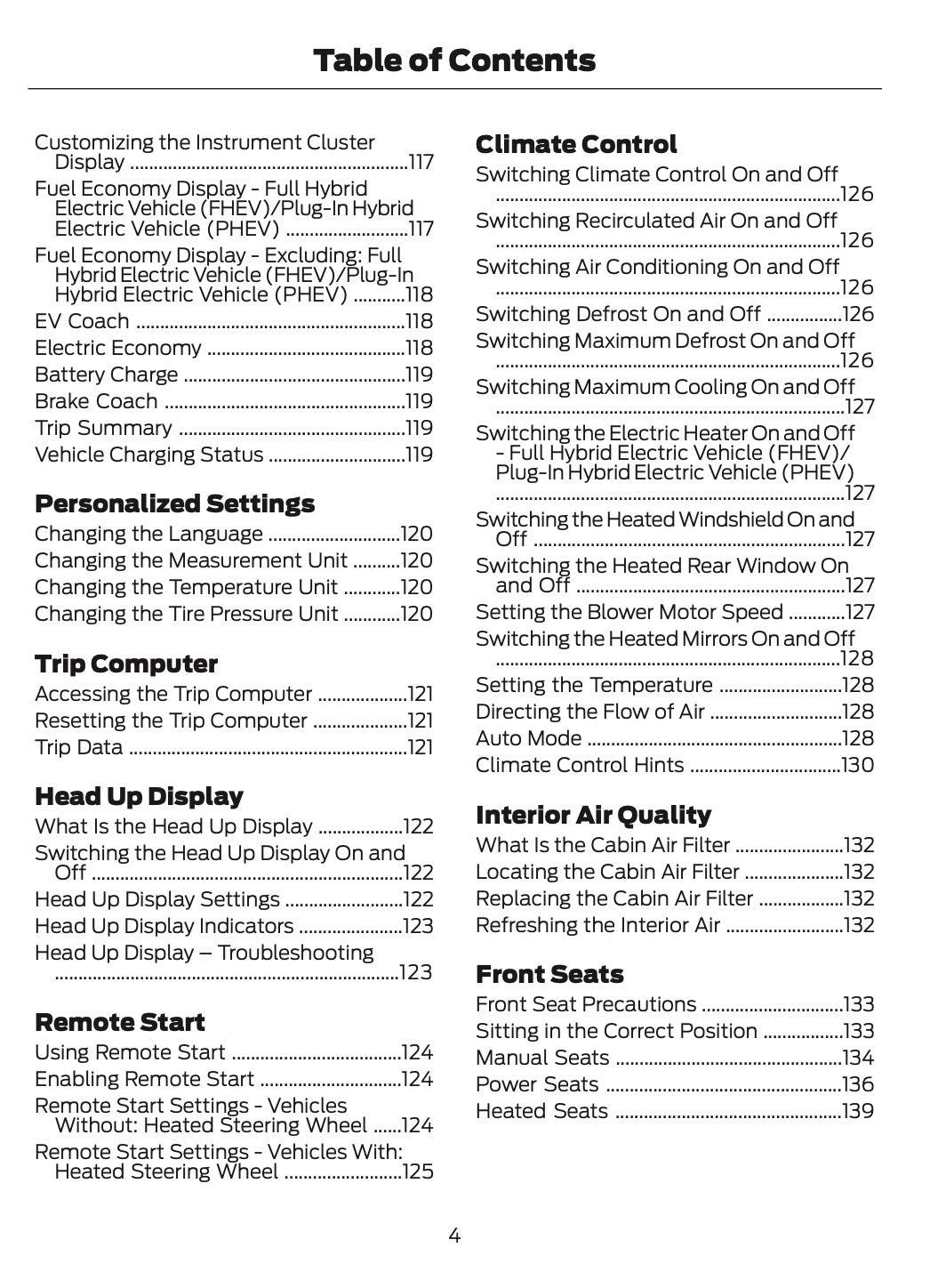 2025-2026 Ford Kuga Owner's Manual | English